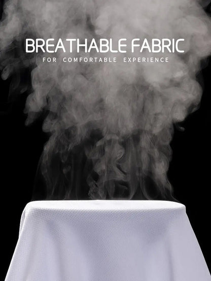 Round Neck T-Shirt 1 Piece White Ultra-Light Men's Quick Drying Breathable Sweat-Absorbent Shirt Suitable for Fitness Gym and Ru