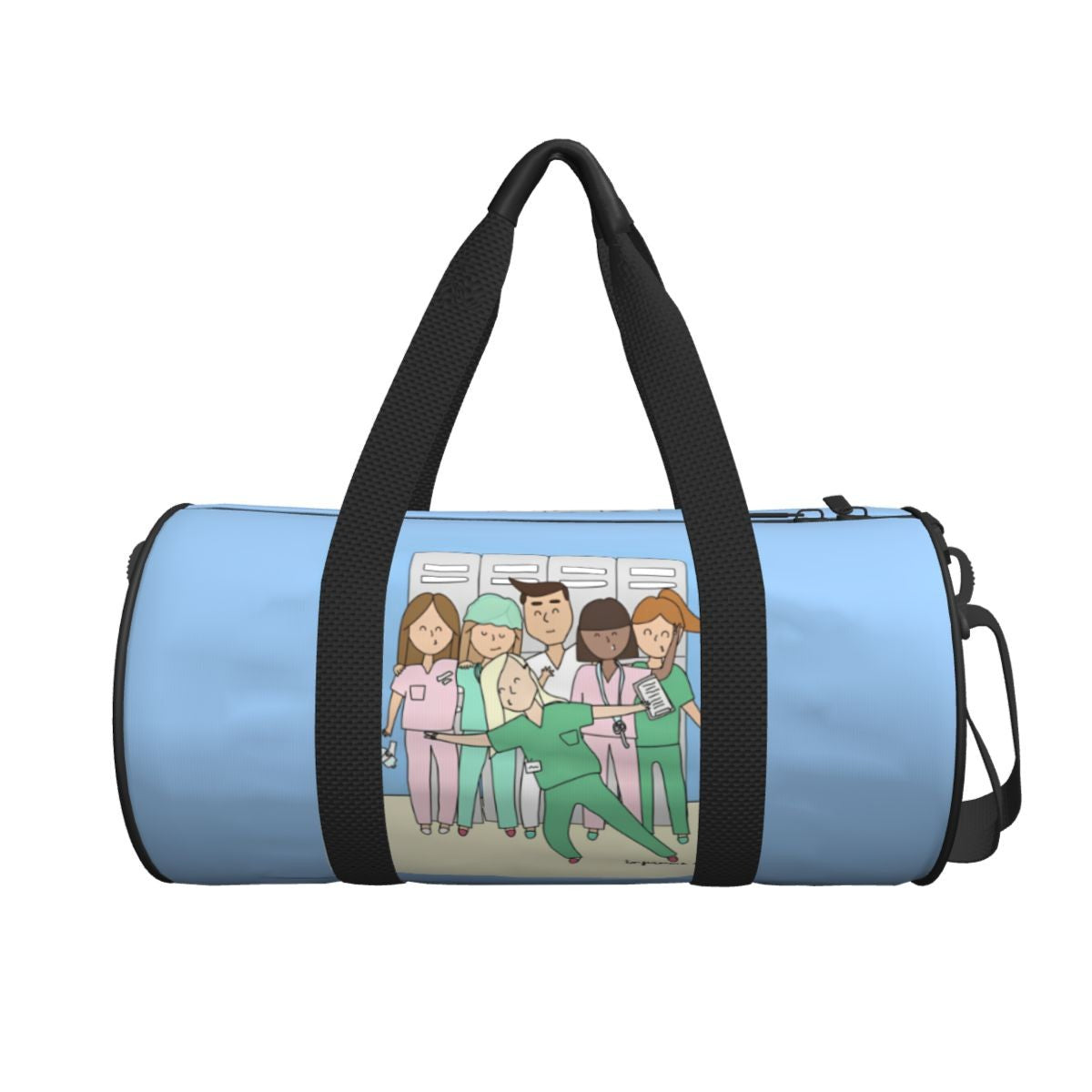 Couple Travel Bag Enfermera En Apuros Doctor Nurse Gym Bag Large Oxford Custom Handbag Colorful Casual Sports Bag