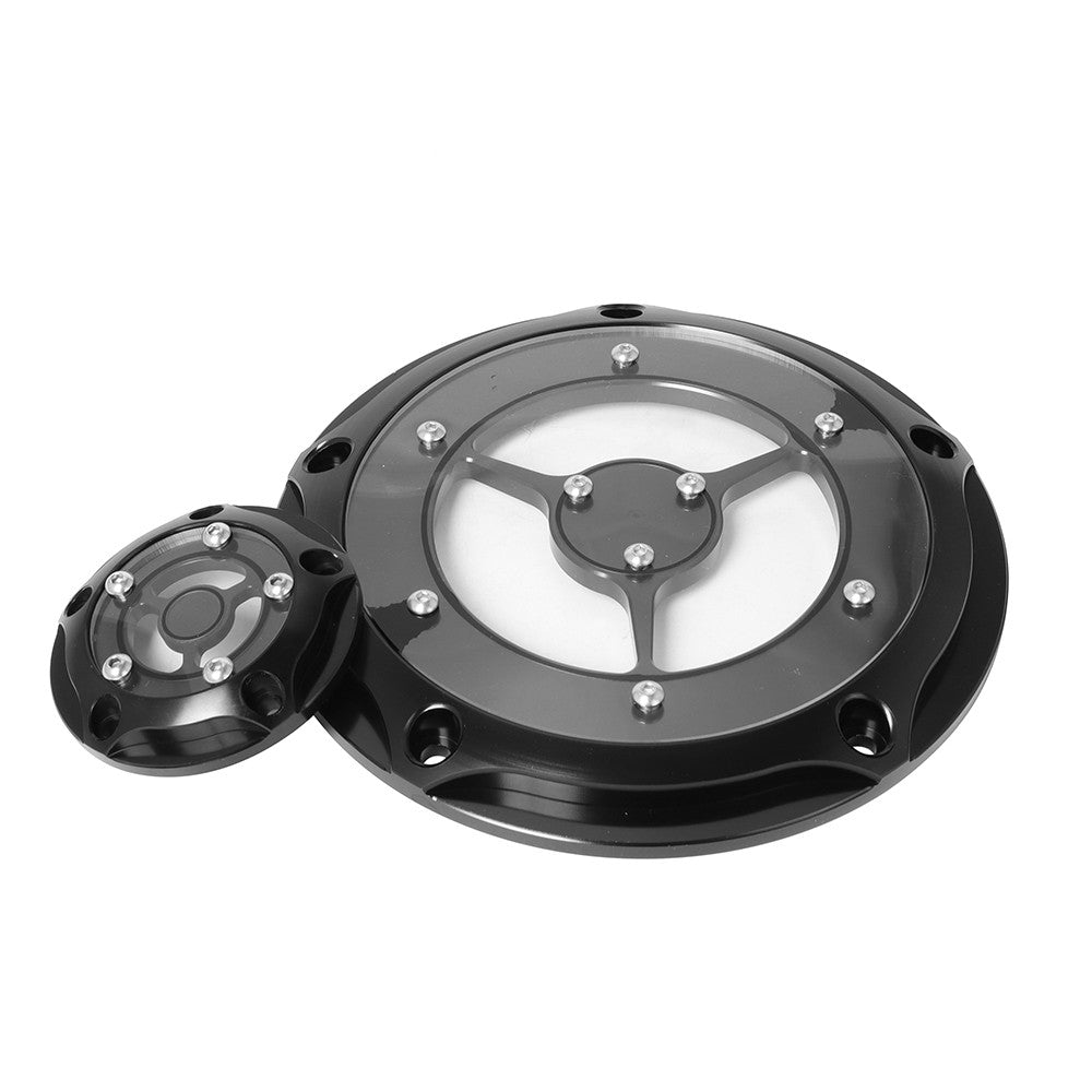 Tampa do motor CNC para Harley Touring Street Glide Softail Night Train Dyna 1999-2017 com 5 furos Derby Timing Timer
