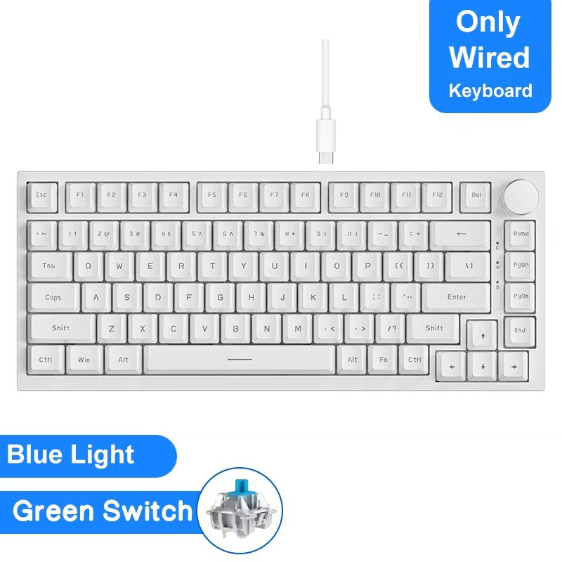 Teclado mecânico gamer Ajazz AK820/AK820Pro Bluetooth 5.1/sem fio/com fio, teclado customizado com botão selado de troca térmica