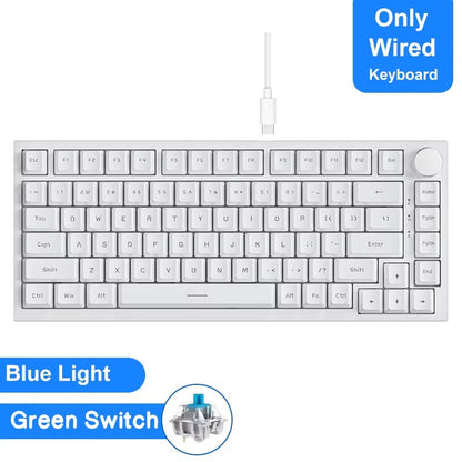 Teclado mecânico gamer Ajazz AK820/AK820Pro Bluetooth 5.1/sem fio/com fio, teclado customizado com botão selado de troca térmica