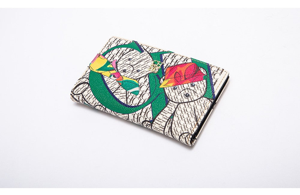 Printed Women's Long Wallet Luxury Brand Retro Classic PVC Material 2025 New Fashionable Simple Card Bag