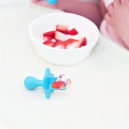 MIYOCAR personalized First Self Feed Baby Utensils – Anti-Choke, BPA-Free Baby Spoon and Fork Toddler Utensils Set