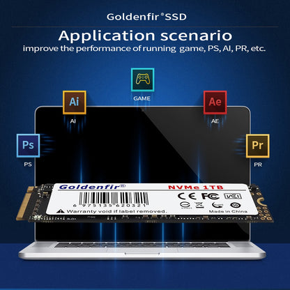 M2 SSD NVMe 256GB Goldenfir M.2 PCIe 128GB 120GB 512GB 1TB Disco de Estado Sólido 2280 Interno para Laptop Desktop TLC/QLC