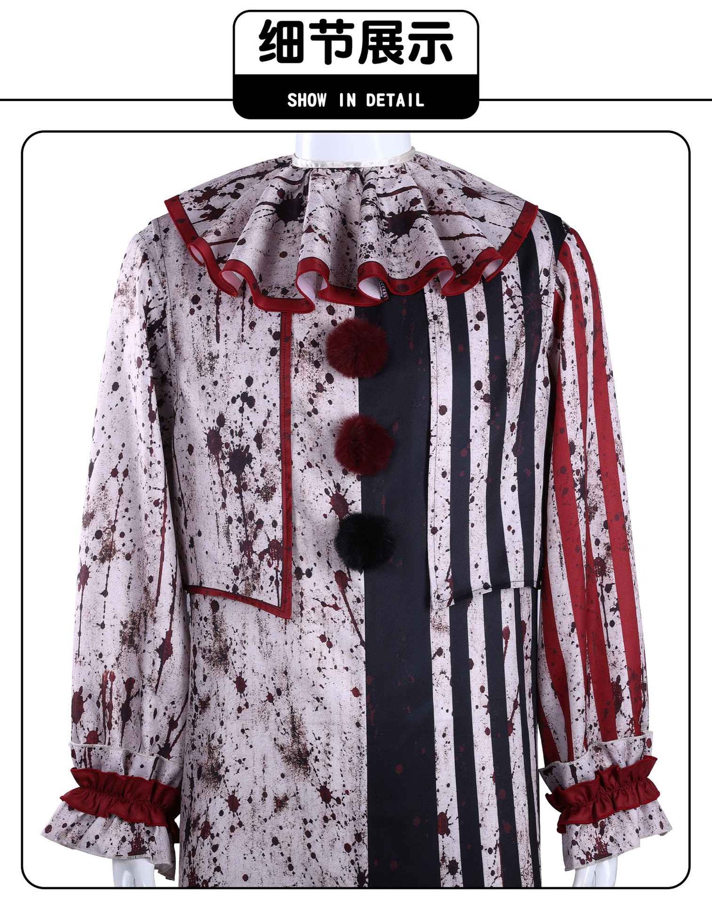 Terrifier Art Clown Joker Cosplay Costume Dark Clown Full Set for Men Women Role Play Horror Dress Suit Halloween Carnival Party