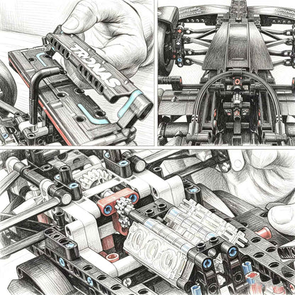 1:8 Scale Technical Performance 1432/1642PCS+ Race Car Mechanical Group Series Building Blocks Cars Bricks Model Collection Toys