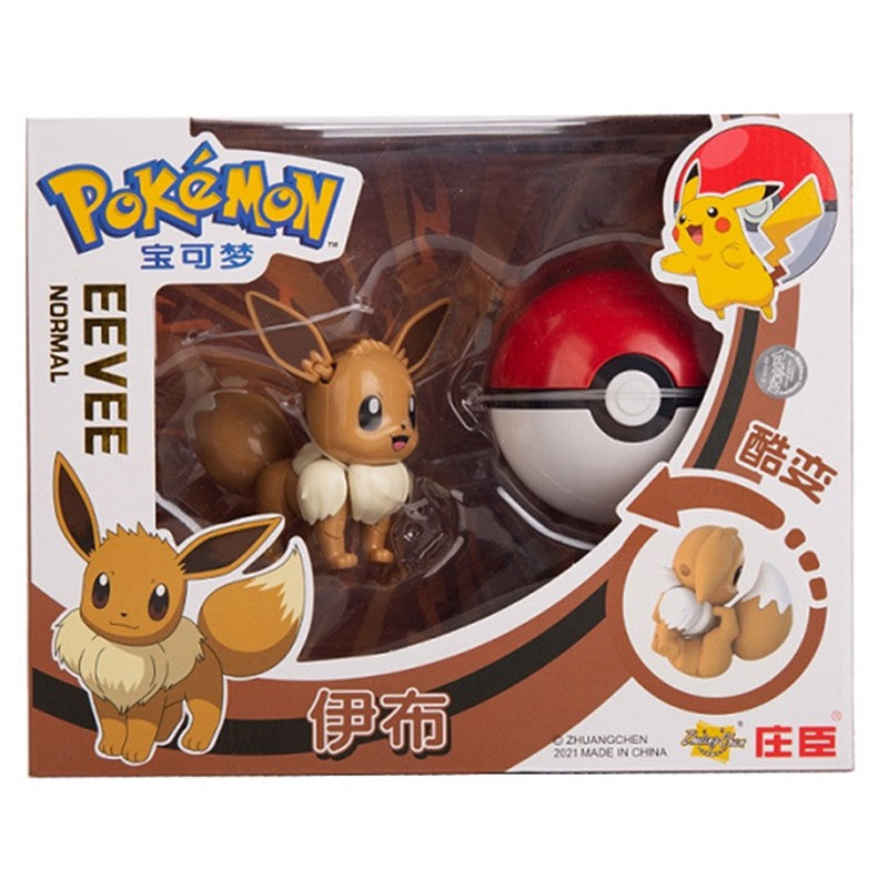 Sobre Pokémon Anime Figura Charizard Pikachu Gyarados Pocket Monster Figura Pokebola Brinquedo de Ação de Deformação Modelo Presente Infantil