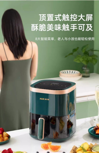 220V Home Air Fryer Multifunctional Intelligent One-Piece Electric Grilling Oven No Oil