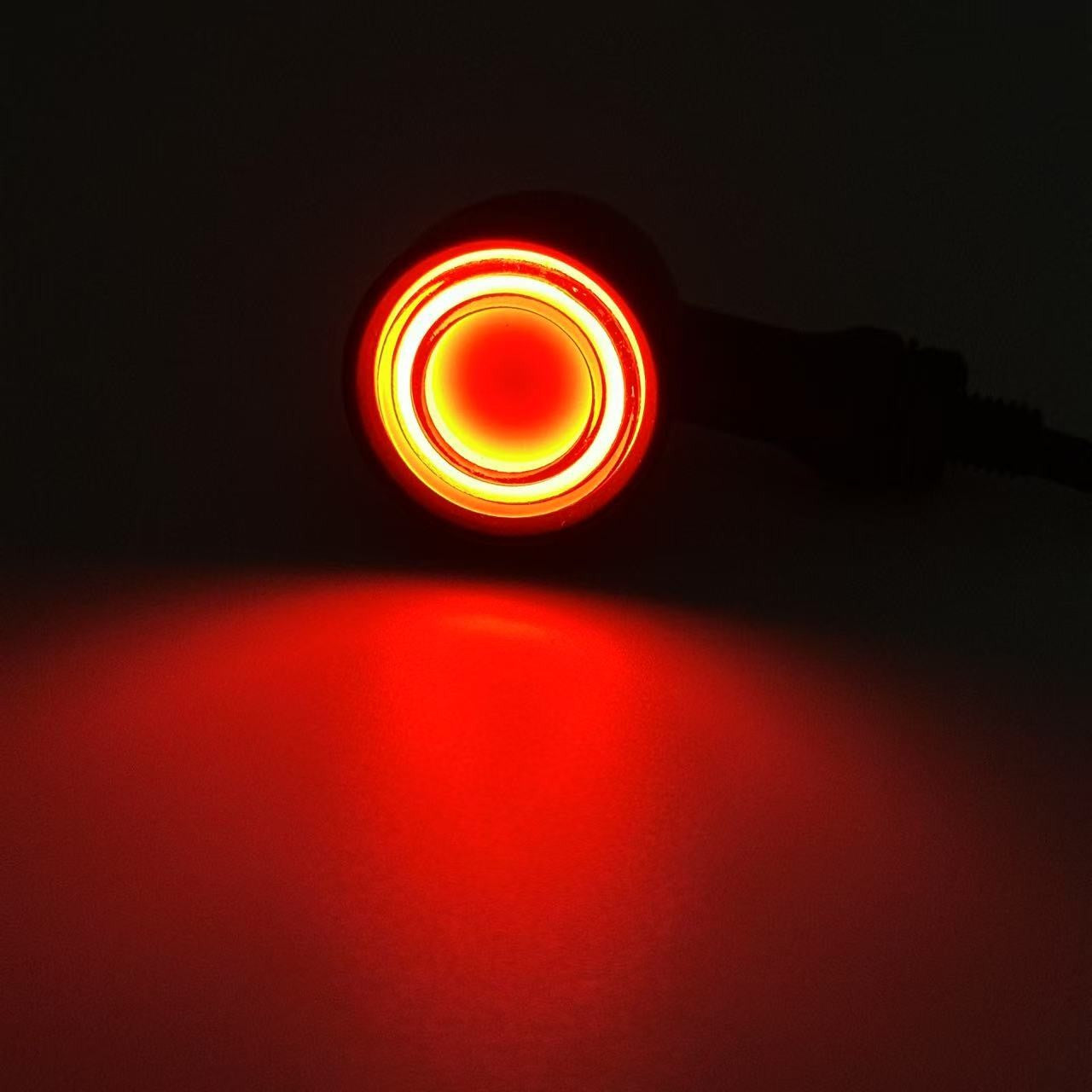 Front Rear LED Motorcycle Bullet Indicator Turn Signal Light 3 in 1 Running Brake Taillight Retro Integrated Light For Harley