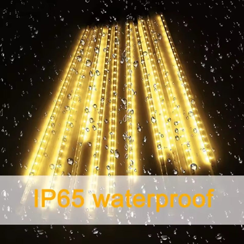 2026 30cm /50cm Waterproof Meteor Shower Rain 8 Tube LED String Lights For Outdoor Holiday Christmas Decoration Tree EU/US Plug