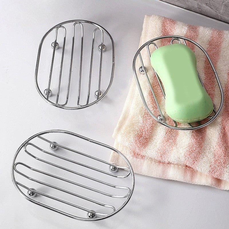 Metal Soap Dish Drainage Design Bathroom Soap Holder Shower Accessory Toilet Soap Filter Rack