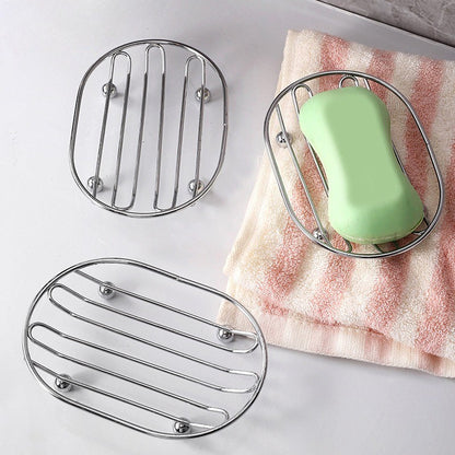 Metal Soap Dish Drainage Design Bathroom Soap Holder Shower Accessory Toilet Soap Filter Rack