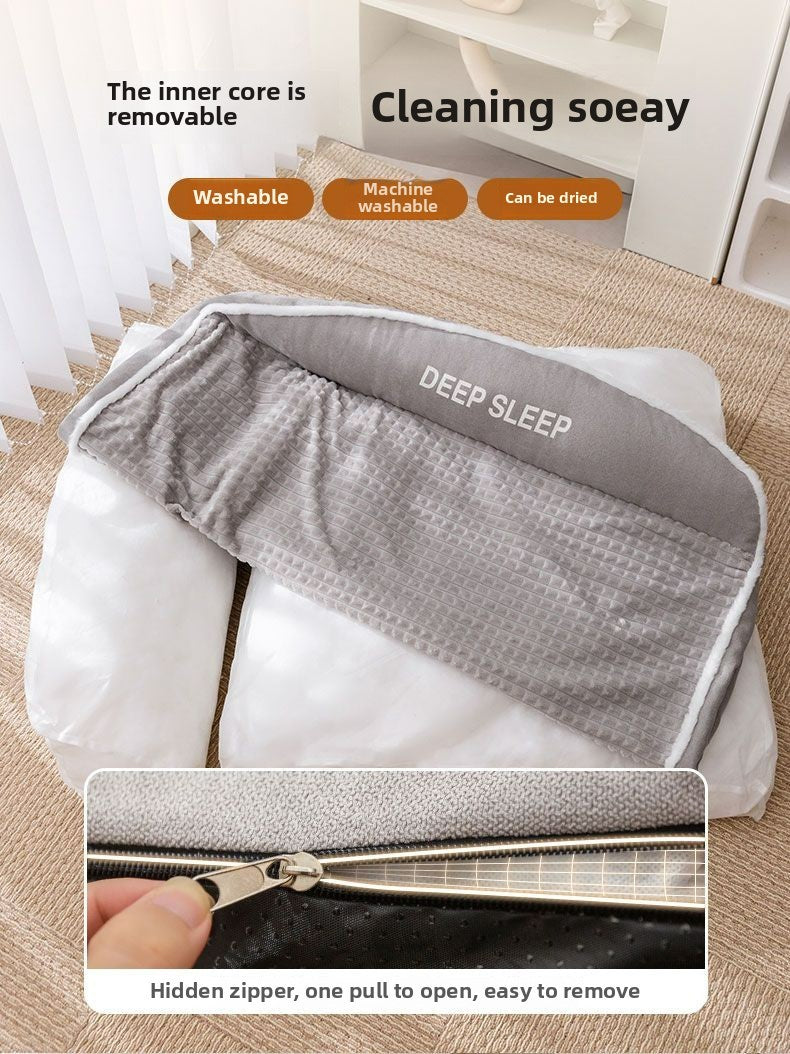 Nova Cama para Gatos Cama para Cães Canil Antiderrapante Inverno Quente Canil Pequeno para Cães Dormir Removível Lavável Almofada Macia para Filhotes Suprimentos para Gatos
