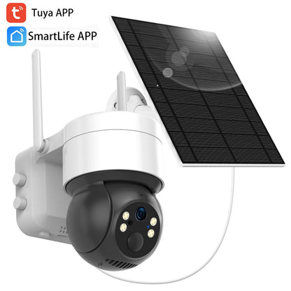 Tuya SmartLife WIFI 3MP IP65 Waterproof Human Tracking Full Color Night Vision Surveillance Smart Security Solar CCTV IP Camera