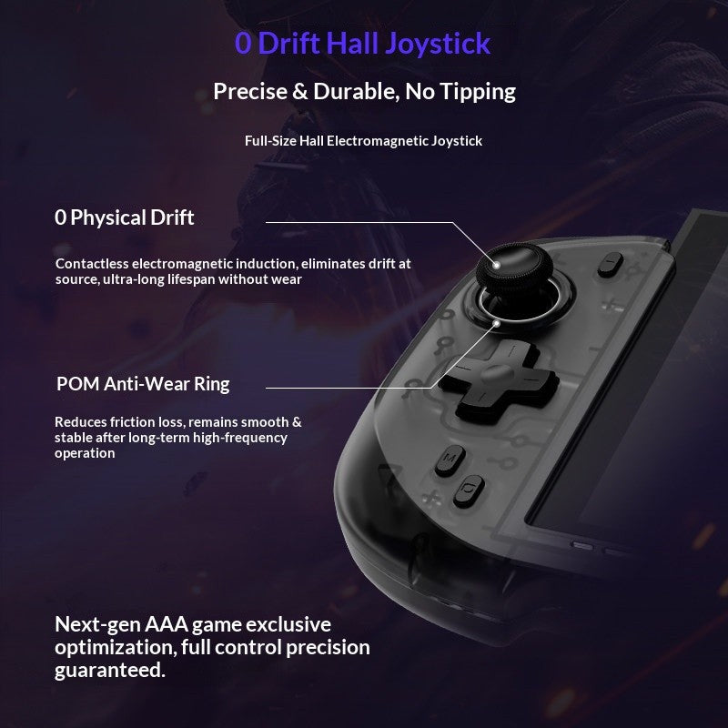 Abxylute N6 Deck-Style Controller For Switch 2 Hall Effect Joystick Native GL/GR Button Native HD Vibration Pro Handle NS2 Gifts