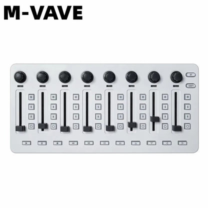 M-VAVE SMK-25 II Teclado Controlador MIDI Pad USB Mini 25 Teclas, 16 Pads de Bateria RGB, 8 Knobs e Produção Musical, Software Incluído