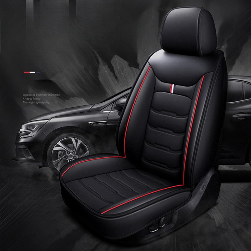 Auto Set Car Seat Covers PU Leather Single Front Split Bench Protector Four Season Universal Fit Most Car SUV Car Accessories