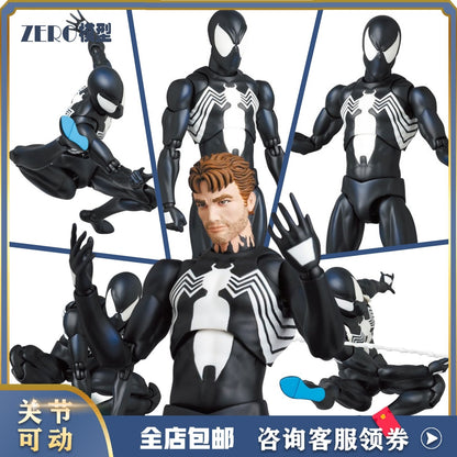 CT Toys 1/12 MAFEX 147 Anime The Amazing Spider-Man Boneco Spider Man Venom Versão KO. Bonecos de Ação Articulados Modelo Brinquedo