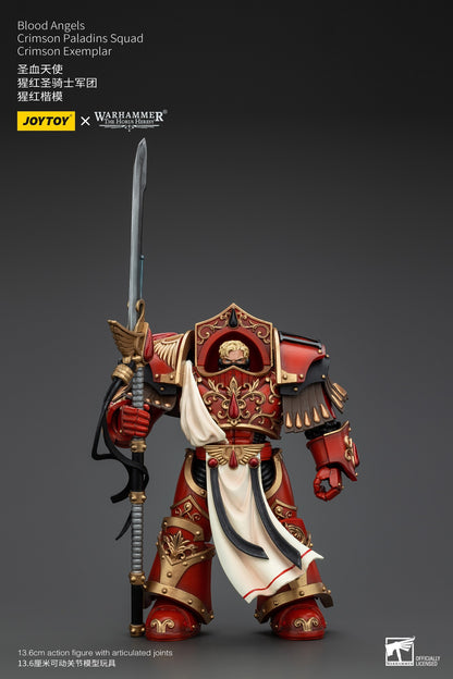 [EM ESTOQUE] JOYTOY Warhammer 40K 1/18 Action Figure Blood Angels Crimson Paladins Squad Crimson Exemplar Modelo Anime Figure Toys