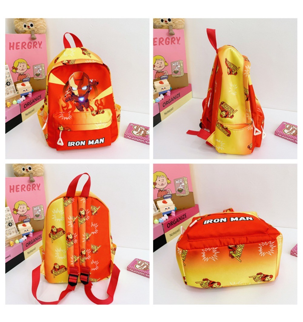 Mochila Infantil Homem-Aranha Marvel Desenho Animado Mochila Escolar Legal Estilosa para Meninos e Meninas Leve Casual Mochila de Jardim de Infância para Crianças