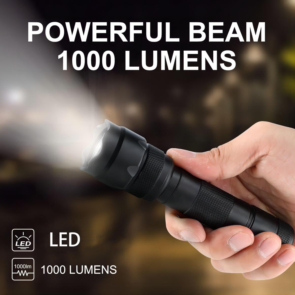 UltraFire WF-502B EDC Led Flashlight 18650 Camping Torch 10W Fishing Lantern 1000 Lumen Outdoor Flash Tactical Hunting Lights