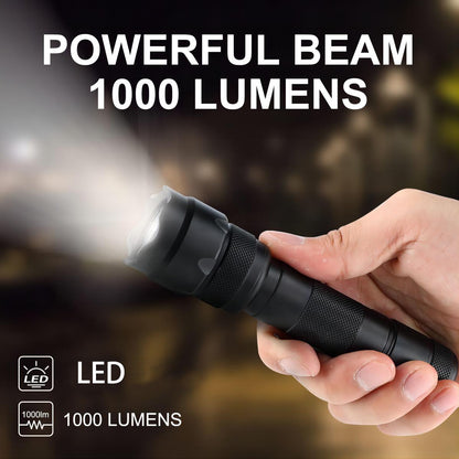 UltraFire WF-502B EDC Led Flashlight 18650 Camping Torch 10W Fishing Lantern 1000 Lumen Outdoor Flash Tactical Hunting Lights