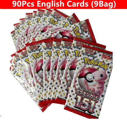 360 Cartas Pokémon em Inglês, Espanhol, Francês - Evoluções Prismáticas, Faíscas Efervescentes, Escarlate e Violeta 151, Booster Pokémon, Cartas de Batalha