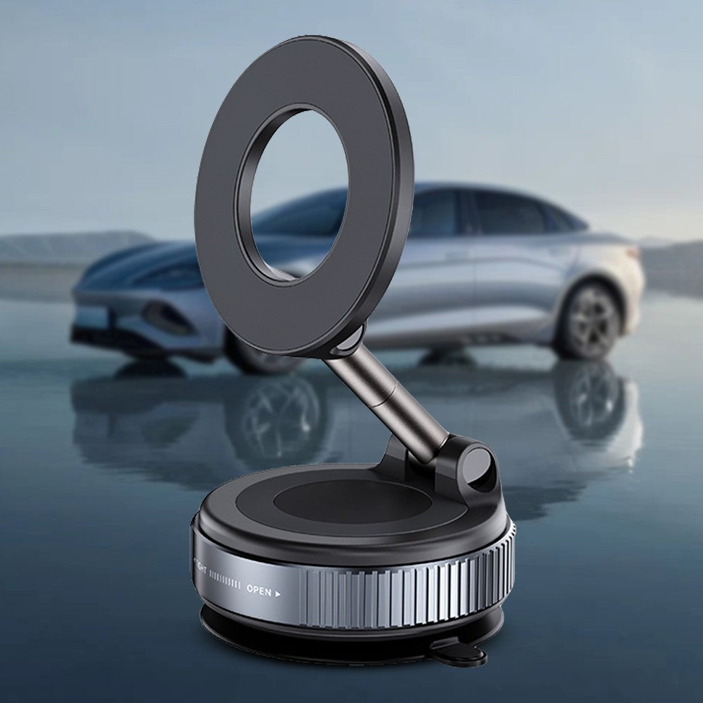 Magnetic Vacuum Car Mount Phone Holder Vacuum Suction Cup Car Phone Stand Universal GPS Navigation Stand for Car Smooth Surfaces
