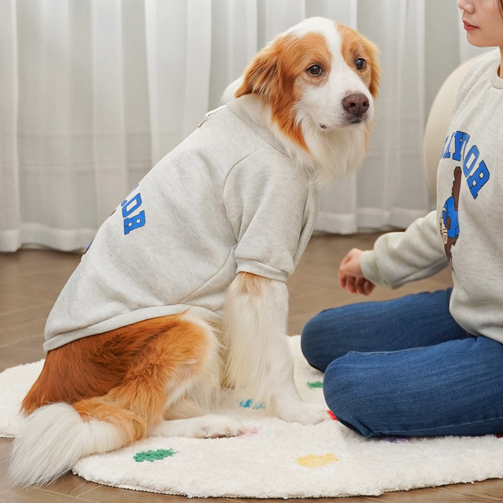 Moletons para Cães Grandes Outono Inverno Roupas de Luxo para Cães Casaco Quente para Animais de Estimação Jaqueta para Cães Grandes Roupas Esportivas ao Ar Livre Moletom para Cães