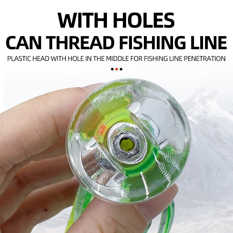 Iscas de saia de trolling de 16cm/25cm para marlin, atum, dourado, pesca em alto mar, polvo macio de acrílico, isca de resina para pesca em alto mar