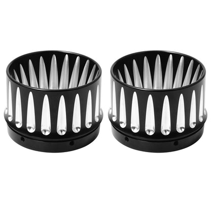 Motorcycle 4.4" Slip On Exhaust Mufflers Tips End Caps For Harley Touring CVO Street Road Electra Glide Road King FLHR 1995-2023