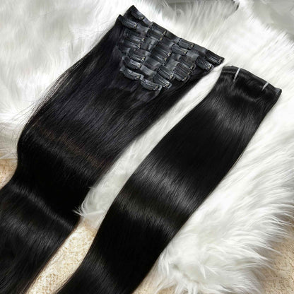 Extensões de Cabelo Humano Remy Brasileiro Natural Loiro 613 de 40 a 76 cm com Presilhas 100% Cabelo Humano Real 9 Peças/Conjunto
