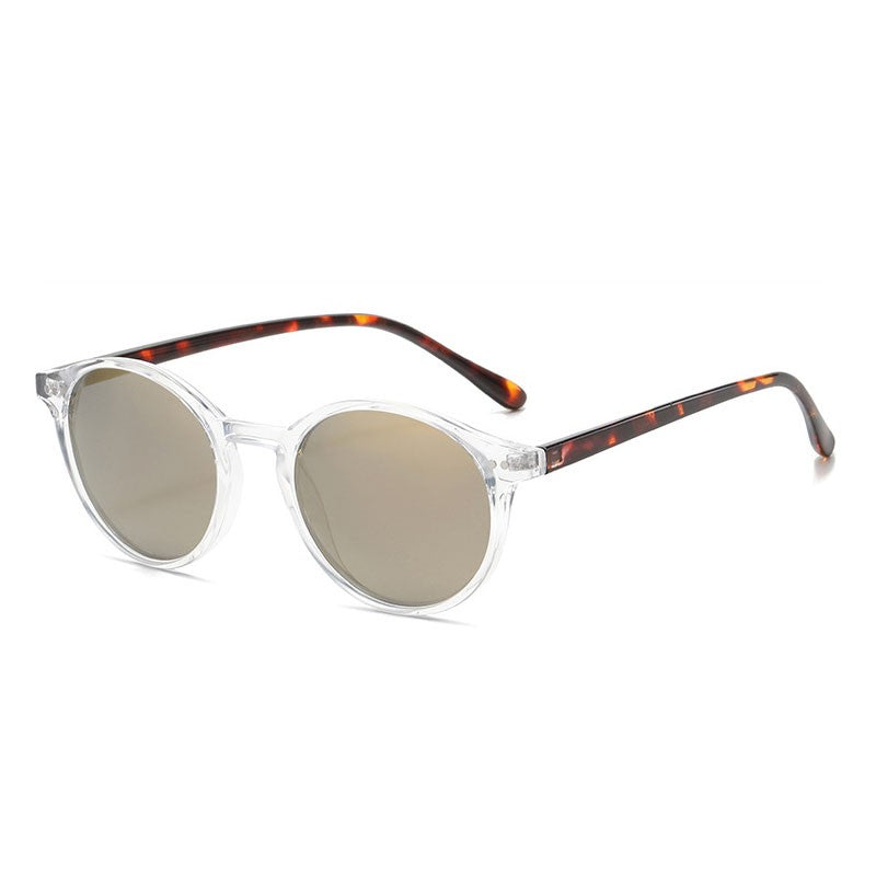 Óculos de Sol Polarizados Redondos Retrô Masculino Feminino Armação Clássica Leopardo Óculos de Sol Fashion Preto Dirigindo Masculino Feminino Goggles UV400