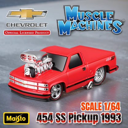 Maisto 1:64 Muscle Machines Nissan Skyline GT-R R34 Carro Modelo Diecast Escala American Monster Transport Figura Brinquedo Menino