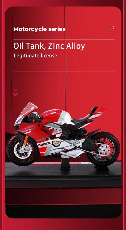 Maisto 1:18 Ducati Panigle V4 S Diavel Kawasaki Ninja H2 R Brinquedos de Modelo de Motocicleta Colecionáveis Hobbies