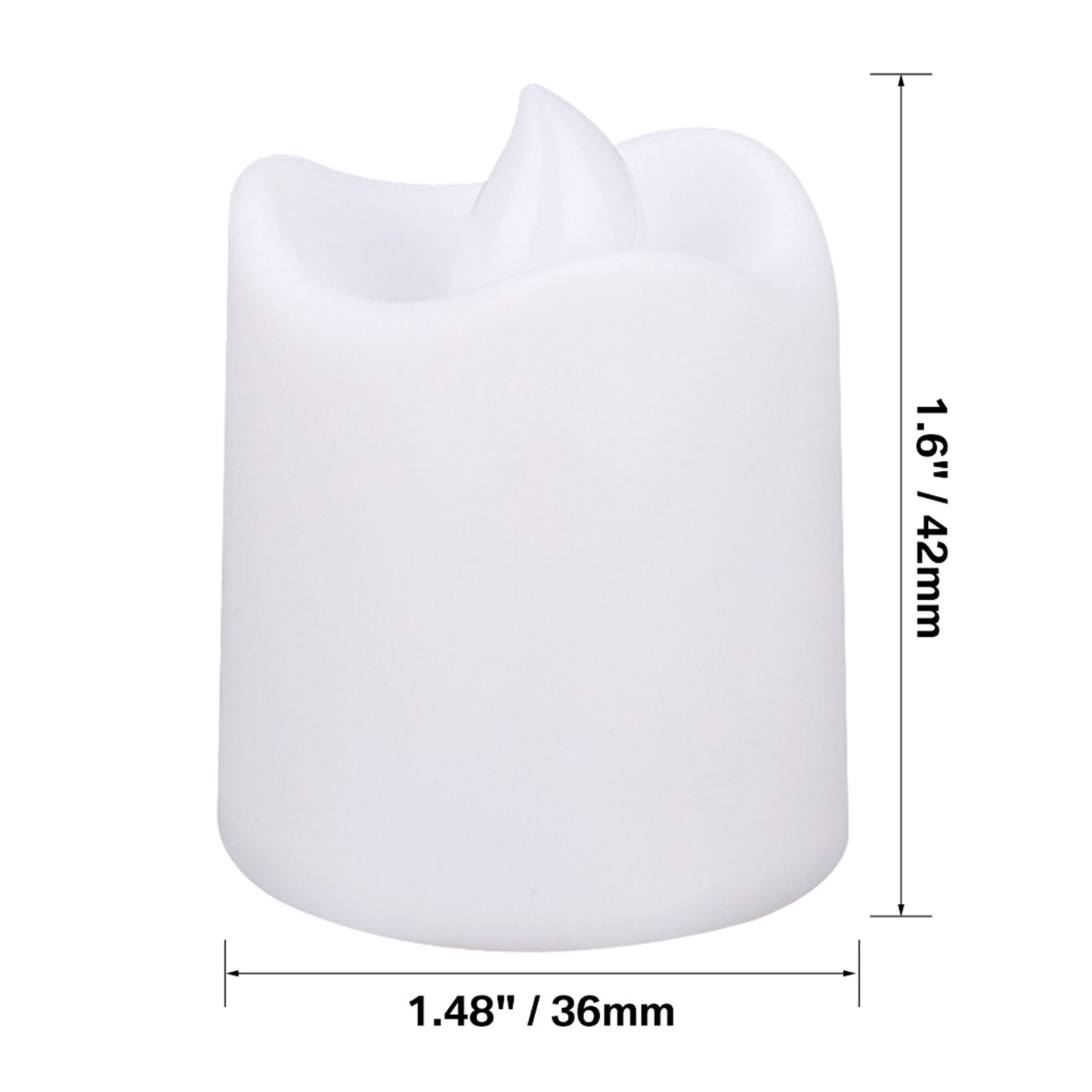 24/48Pcs Flameless LED Candle Lights Battery Powered Creative Wishing Tea Lamp Warm White Halloween Wedding Christmas Decoration