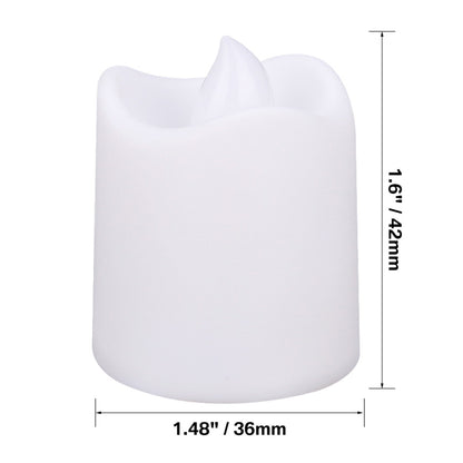 24/48Pcs Flameless LED Candle Lights Battery Powered Creative Wishing Tea Lamp Warm White Halloween Wedding Christmas Decoration