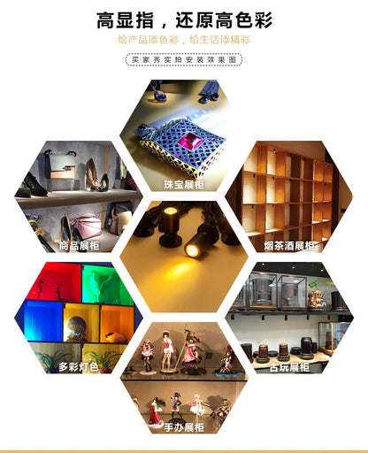 RGB Led Spotlight USB 5V Dimmable Colour Mini Ceiling Spot 1W 3W Showcase Pattern Showcase Light Room Decor 1 to 4 Remote Set