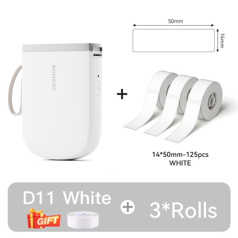 Mini Impressora de Etiquetas Portátil NIIMBOT D11 Nova Versão 300DPI Bluetooth Sem Fio Máquina de Etiquetas Impressora de Adesivos para Cozinha e Crachás