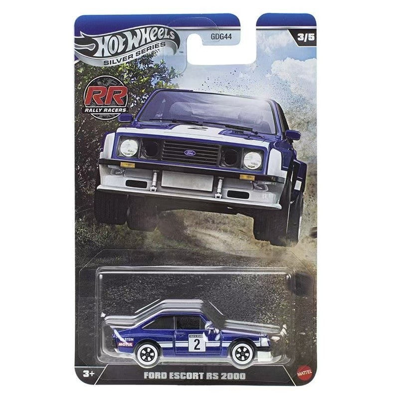 Authentic Hot Wheels Rally Car Gdg44 Boys' Toy 1/64 Diecast Audi Honda Ford Datsun Lancia Rally Model Vehicle Silver Series Gift 2026 New Original Model Vehicle