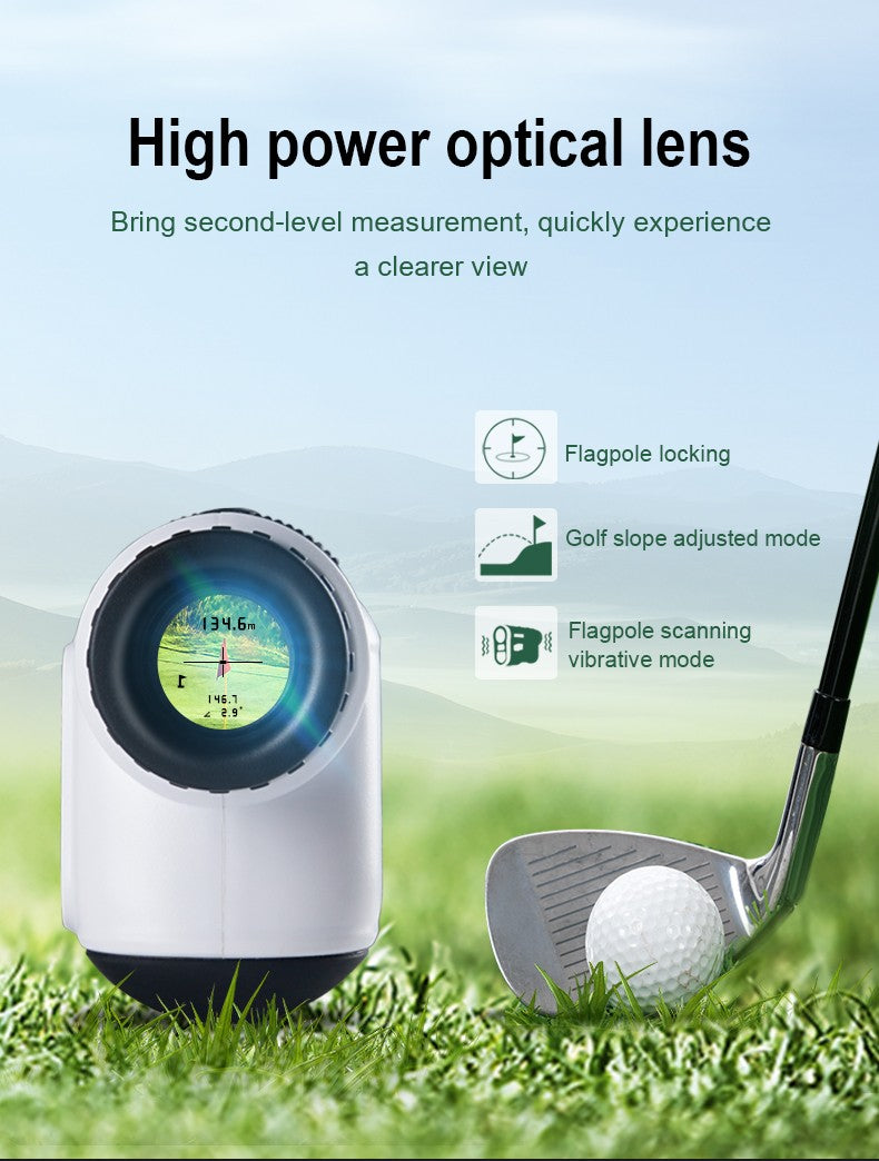 Telêmetro a laser multifuncional Nohawk para golfe com telemetria de inclinação e trava de bandeira para caça, construção, monocular