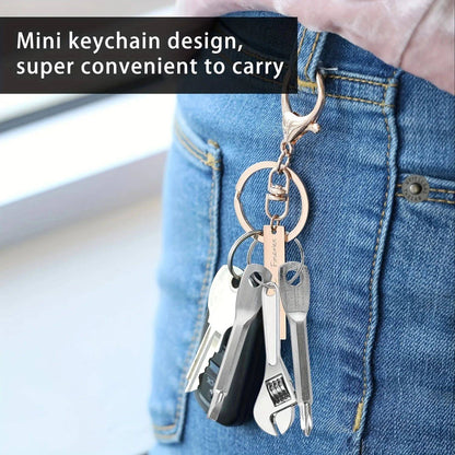 Conjunto de chaves de fenda portáteis mini de 3 peças, chaveiro multifuncional com mini chave inglesa - adequado para ferramentas de reparo de bicicletas e motocicletas