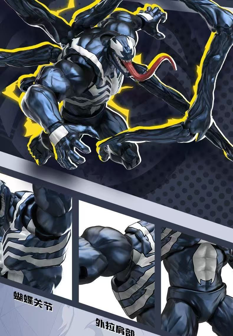Novas Figuras de Ação de Anime Blokees Homem-Aranha Venom Marvel Rivals Champion Class Kit de Modelo Marvel Brinquedos de Presente de Figura de Ação Montável