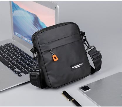 Simple Mini Men Crossbody Bag For Phone Side Bag Casual Waterproof PU Leather Shoulder Bag Business Small Messenger Sling Bags