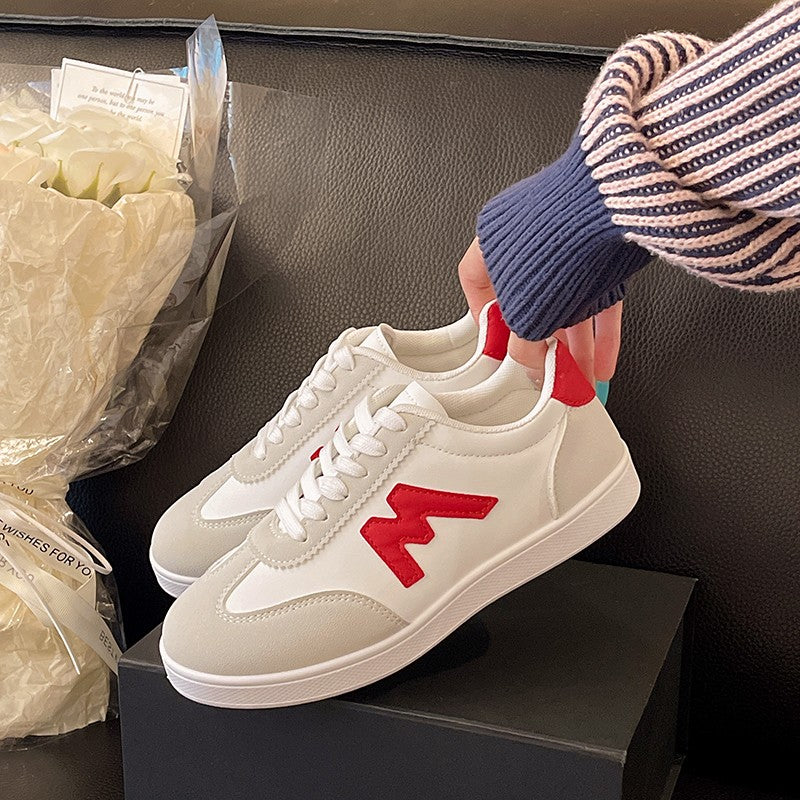 Tênis Feminino Designer Cabeça Redonda 2025 Tênis Leve Boca Funda Versátil Respirável Casual Cruzado Sapatos De Mulher