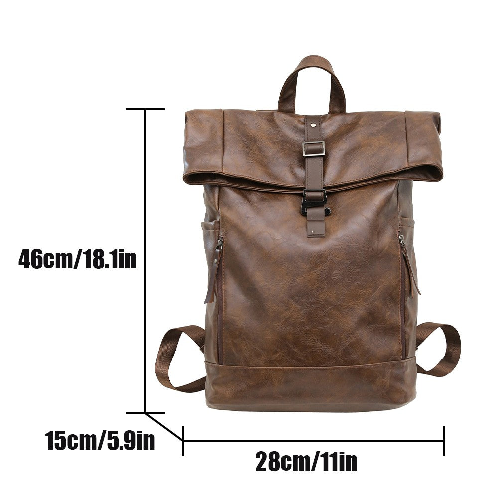 Advanced Retro Backpack for Men, Fashionable and Versatile, Trendy Brand Casual Backpack, Computer Travel Backpack