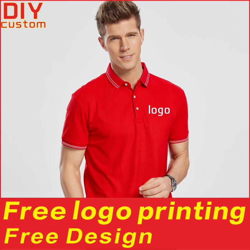 Breathable T-shirt, shirt, polo shirt, customized summer fashion, breathable short sleeved shirt, printed logo, embroidered work