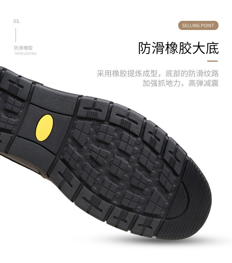 Sapatos Masculinos de Couro Feitos à Mão, Sapatos Sociais Casuais e de Negócios Minimalistas, Modernos, com Cadarço, para Pais de Meia-Idade