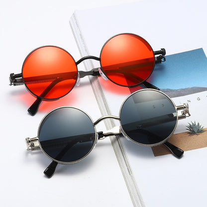 Metal Steampunk Sunglasses Men Women Fashion Round Glasses Brand Designer Vintage Sun Glasses High Quality Oculos de sol UV400