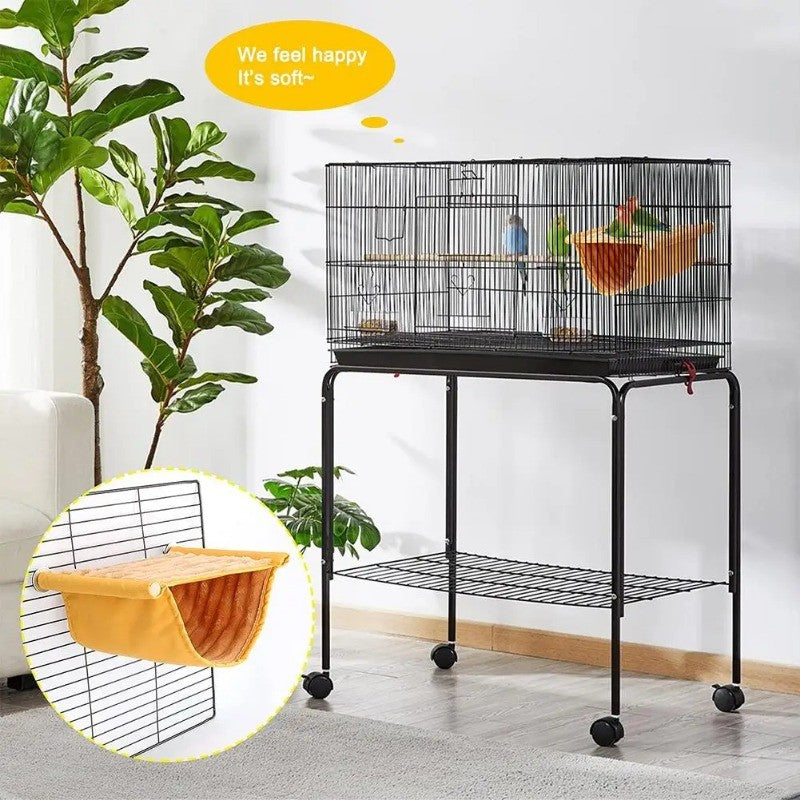 Rede Suspensa para Pets Ninho Quente Cama Casa de Papagaio Removível Lavável Poleiro Gaiola de Pássaros para Hamster Agapornis